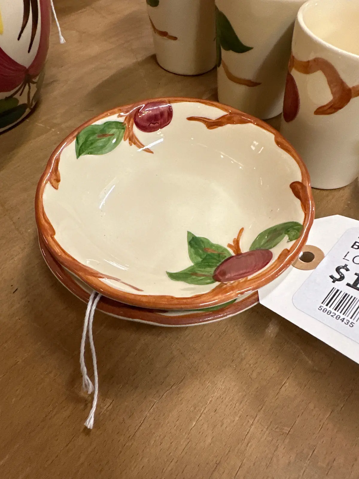 Pair Of Franciscan Apple Berry Bowls 1