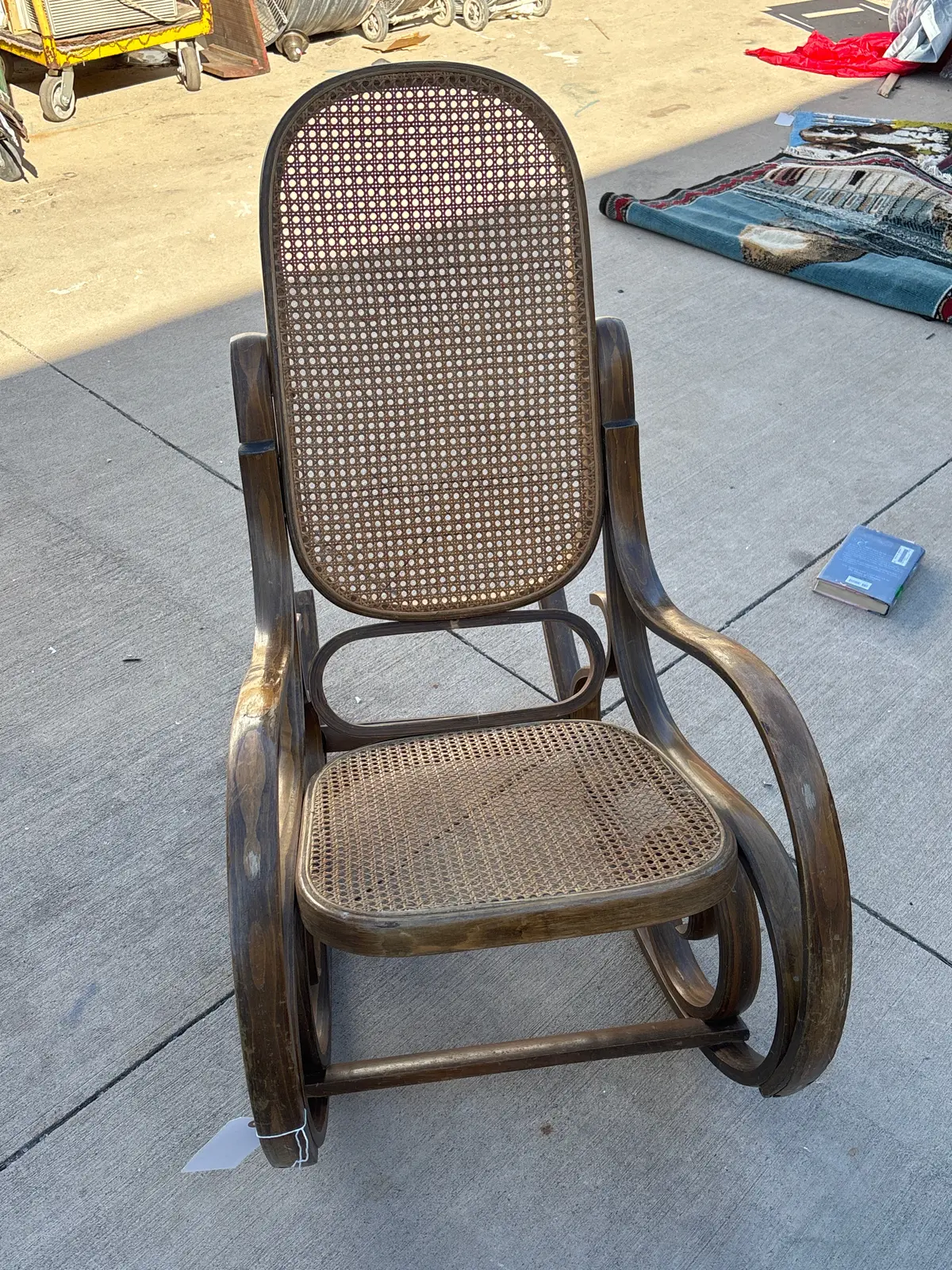 As Found Bentwood Caned Rocker 1