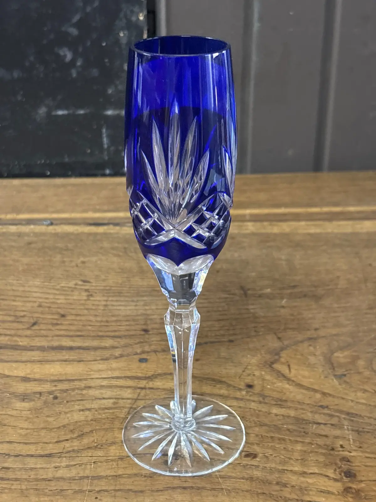 Cobalt Champagne Glass 1