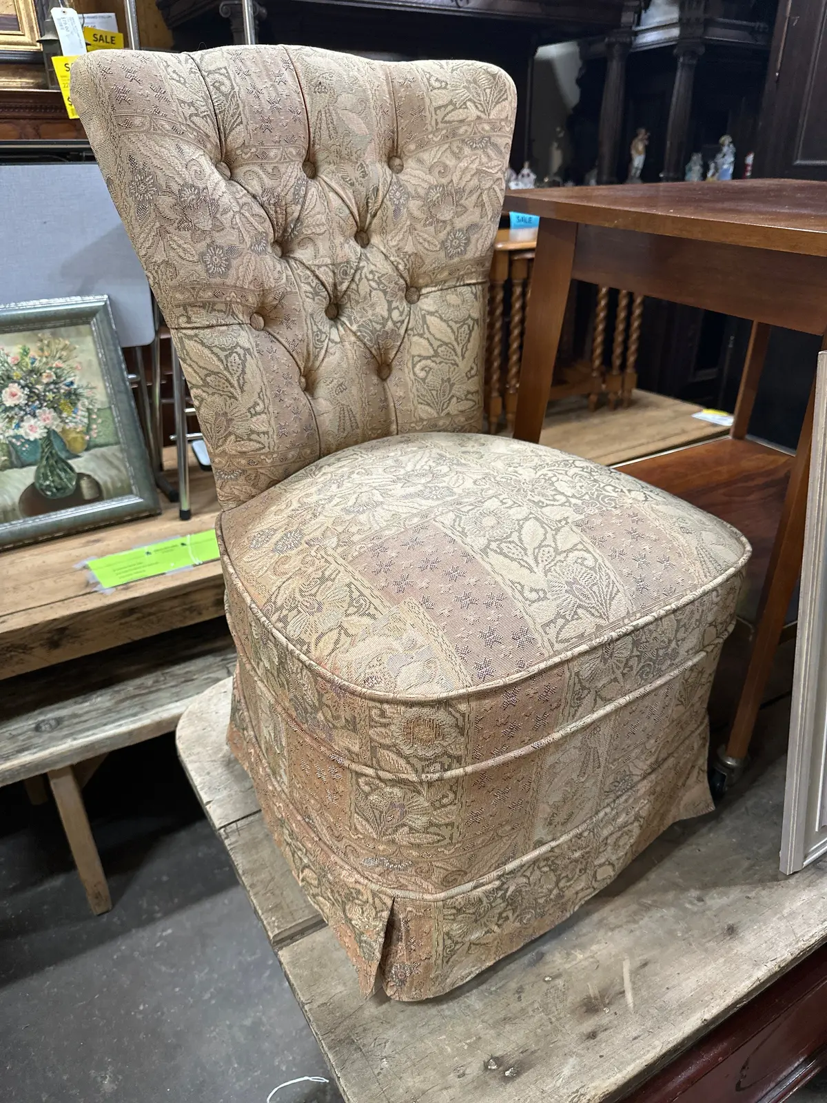 Deco Boudoir Upholstered Chair 1