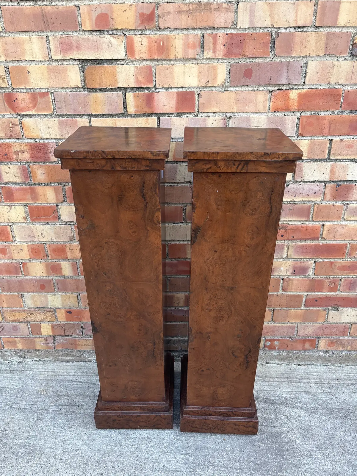 Pair Of Mahogany Pedestals 1