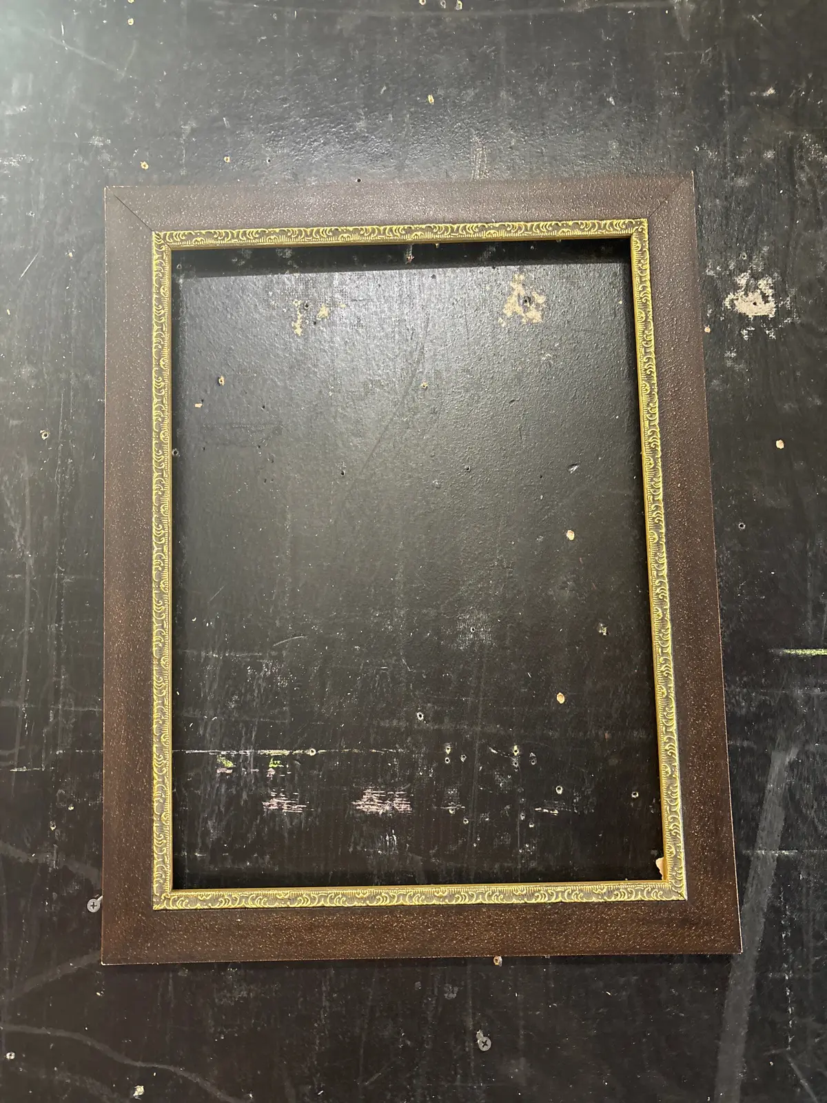 Small Brown With Gold Trim Frame 1