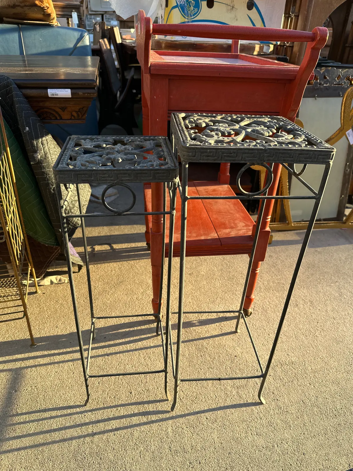 Wrought Iron Plant Stand 1
