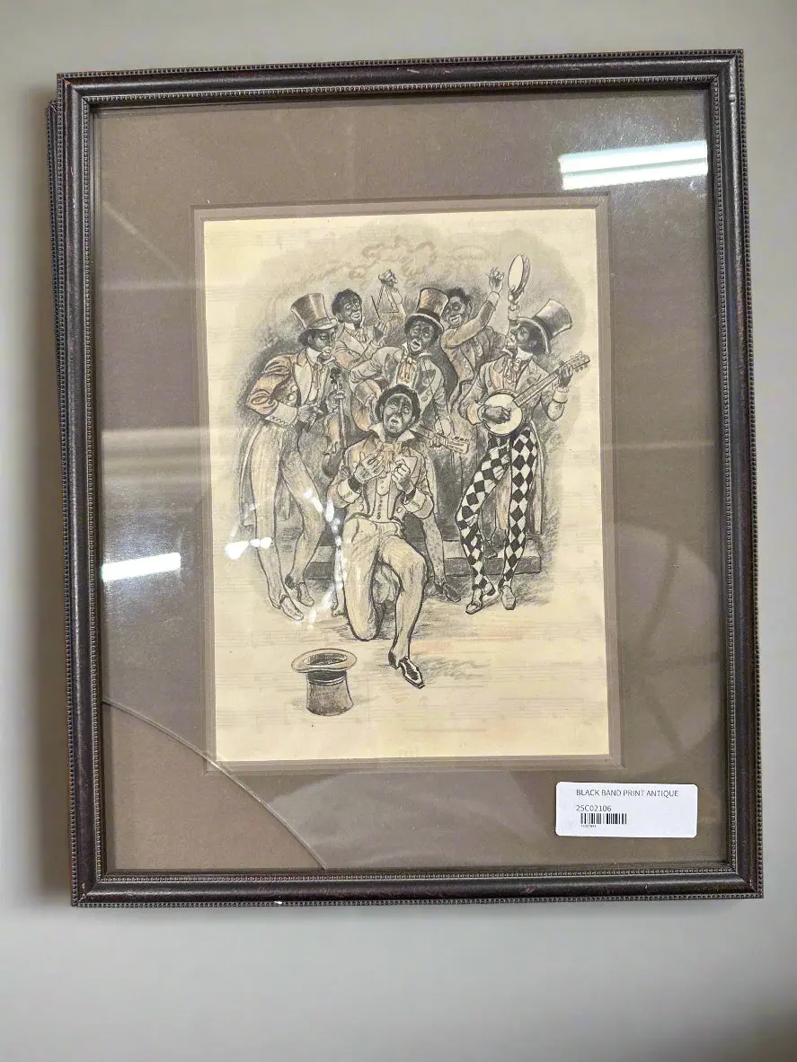 Black Band Print Antique 1