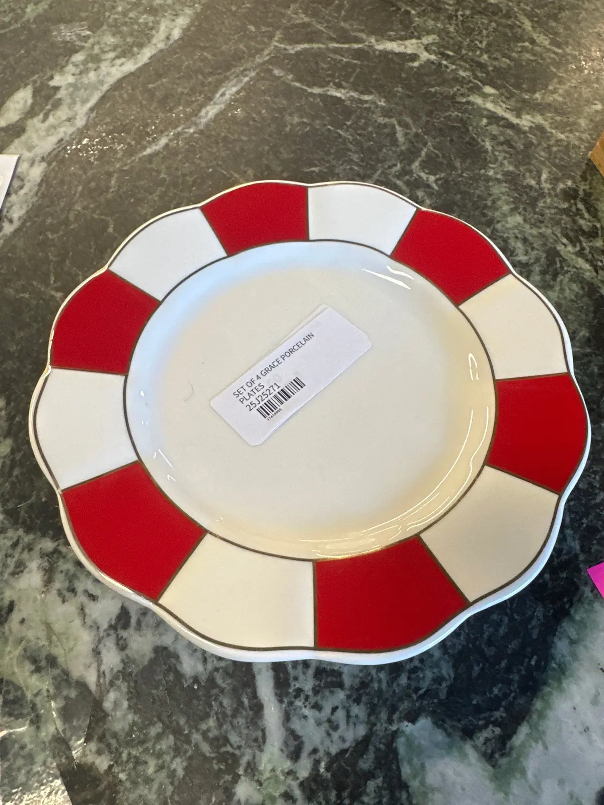 Set Of 4 Grace Porcelain Plates 1