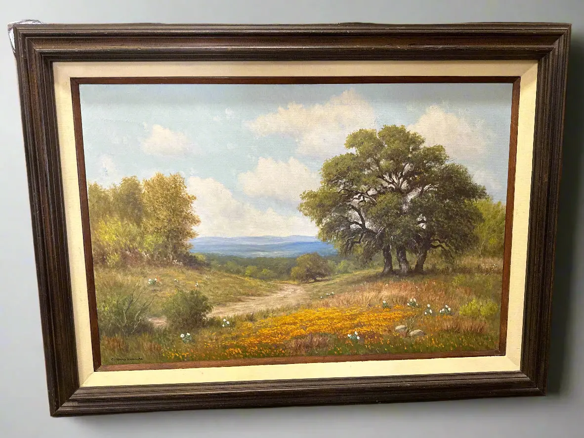 Large Signed Hill Country Landscape 1