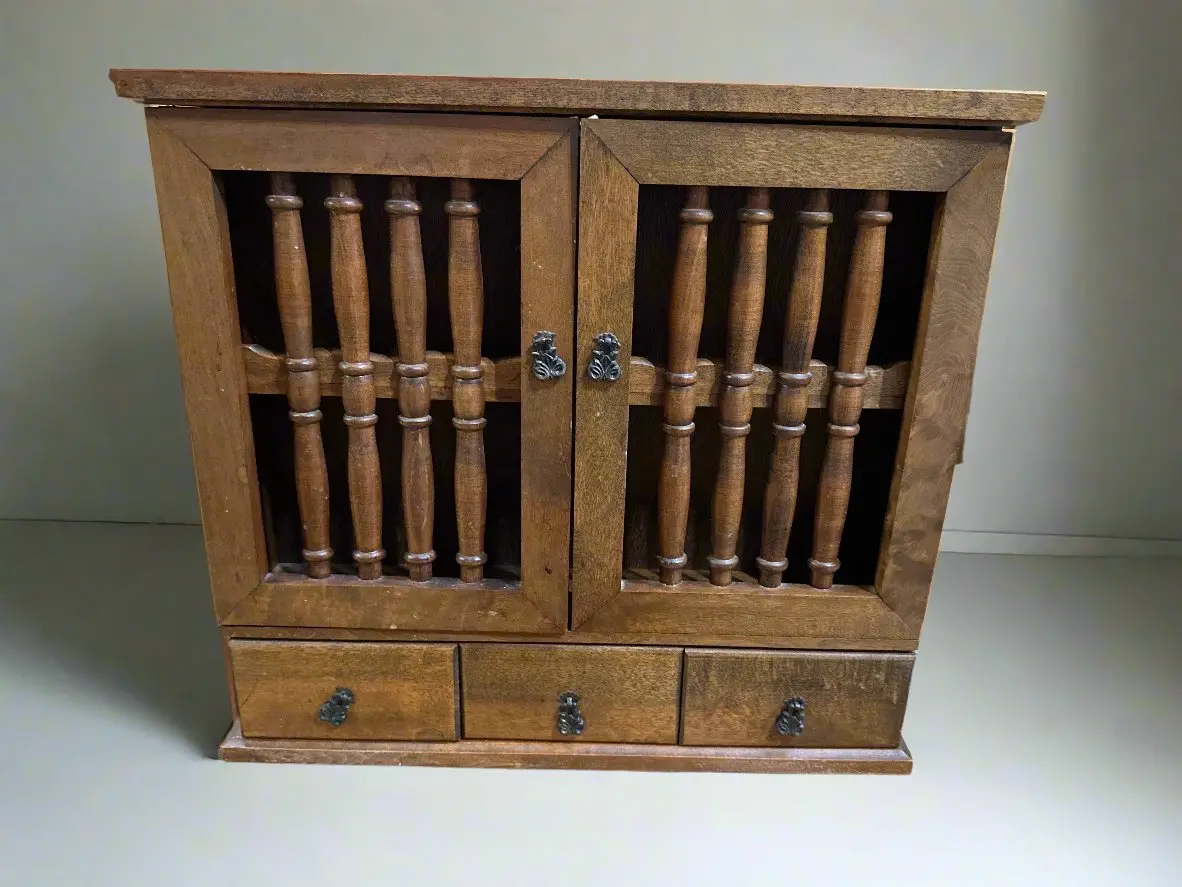 Hanging Hardwood Spice Rack 1