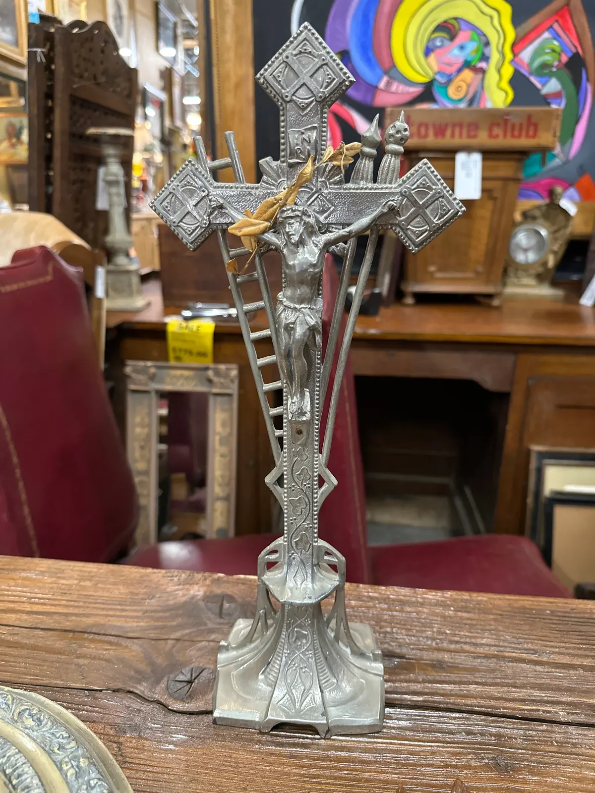 Pewter Metal Crucifix 1
