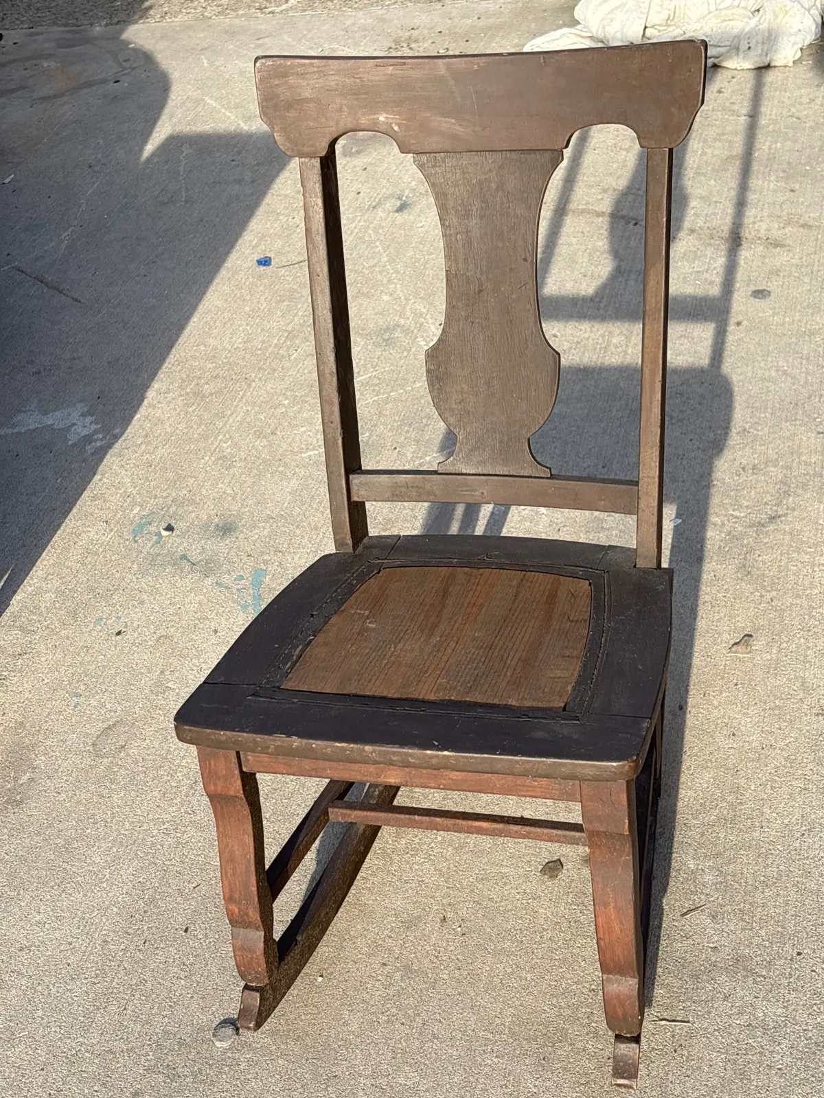 Small Wood Child Rocking Chair 1