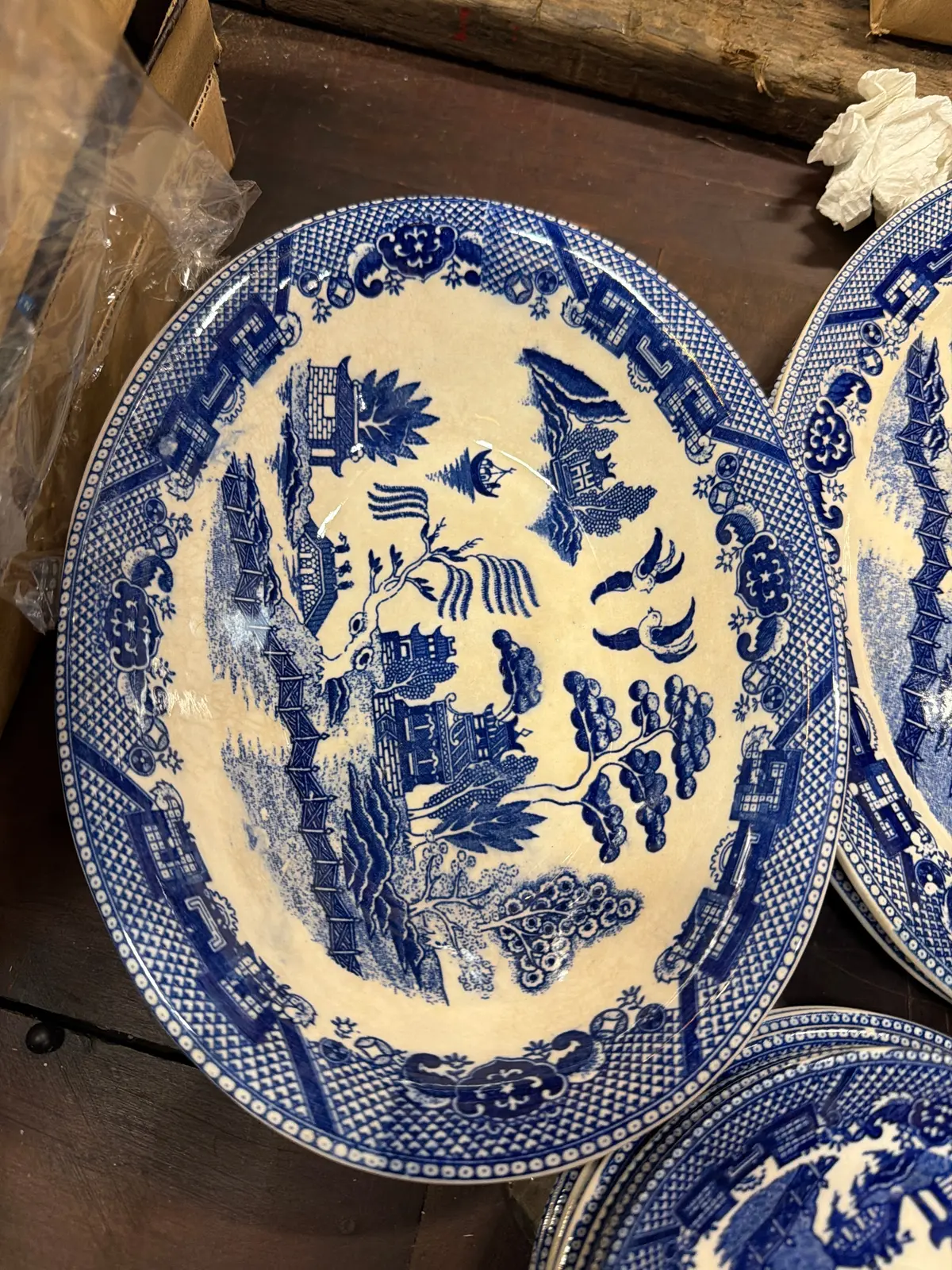 Blue Willow Vegetable Bowl (Japan Black Label) 1