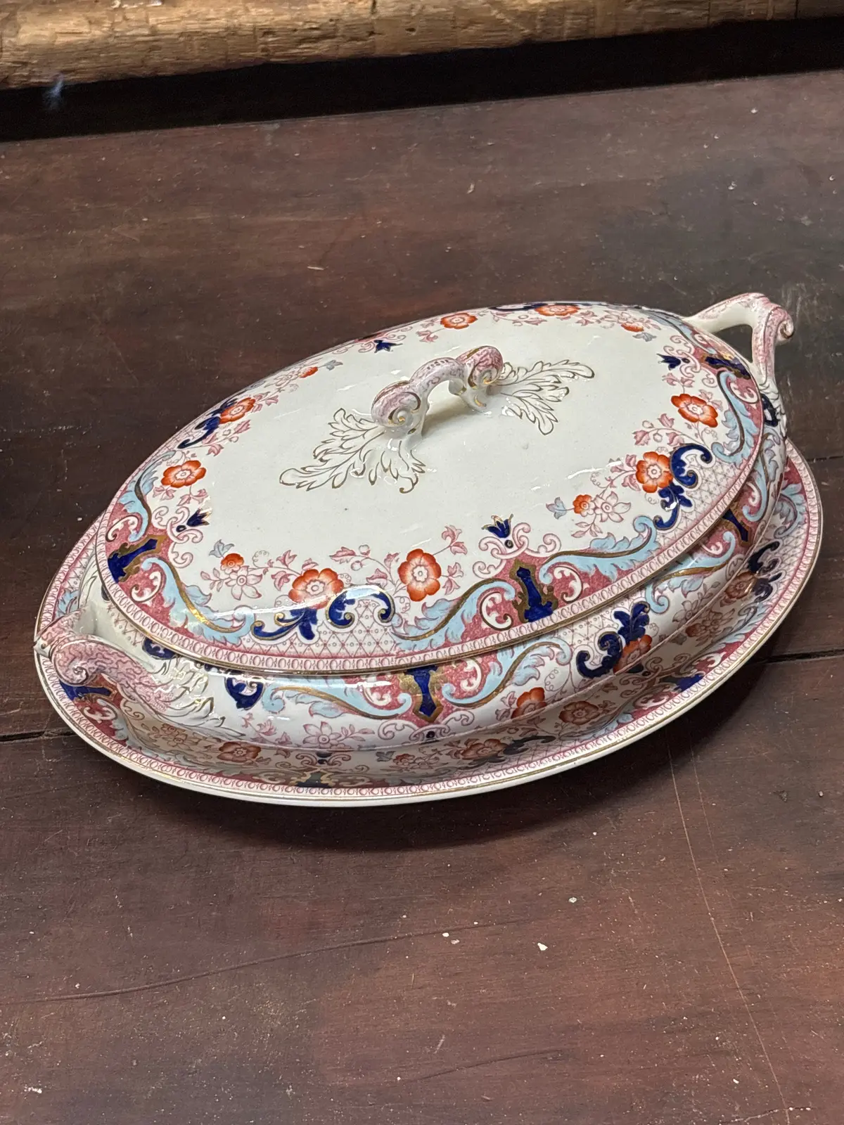 "Climax Blue Rust" Under Plate And Casserole Dish 1