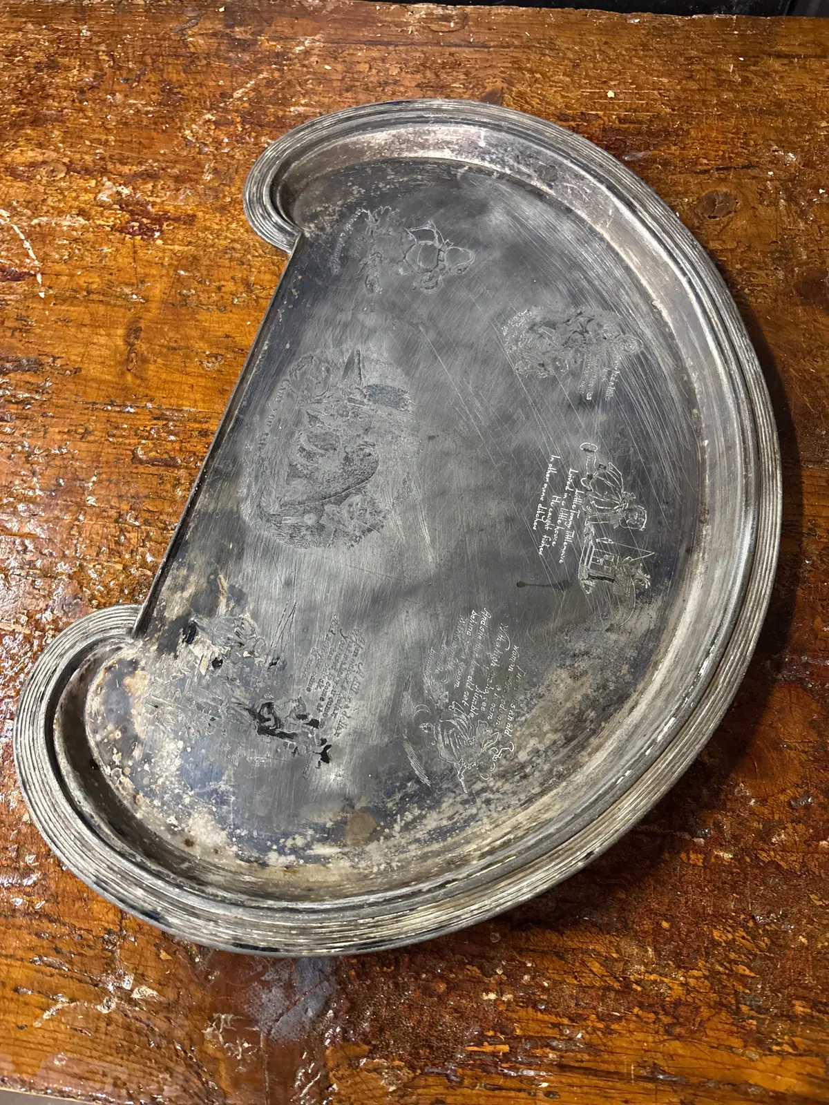 Nursey Rhyme Silver Plate 1