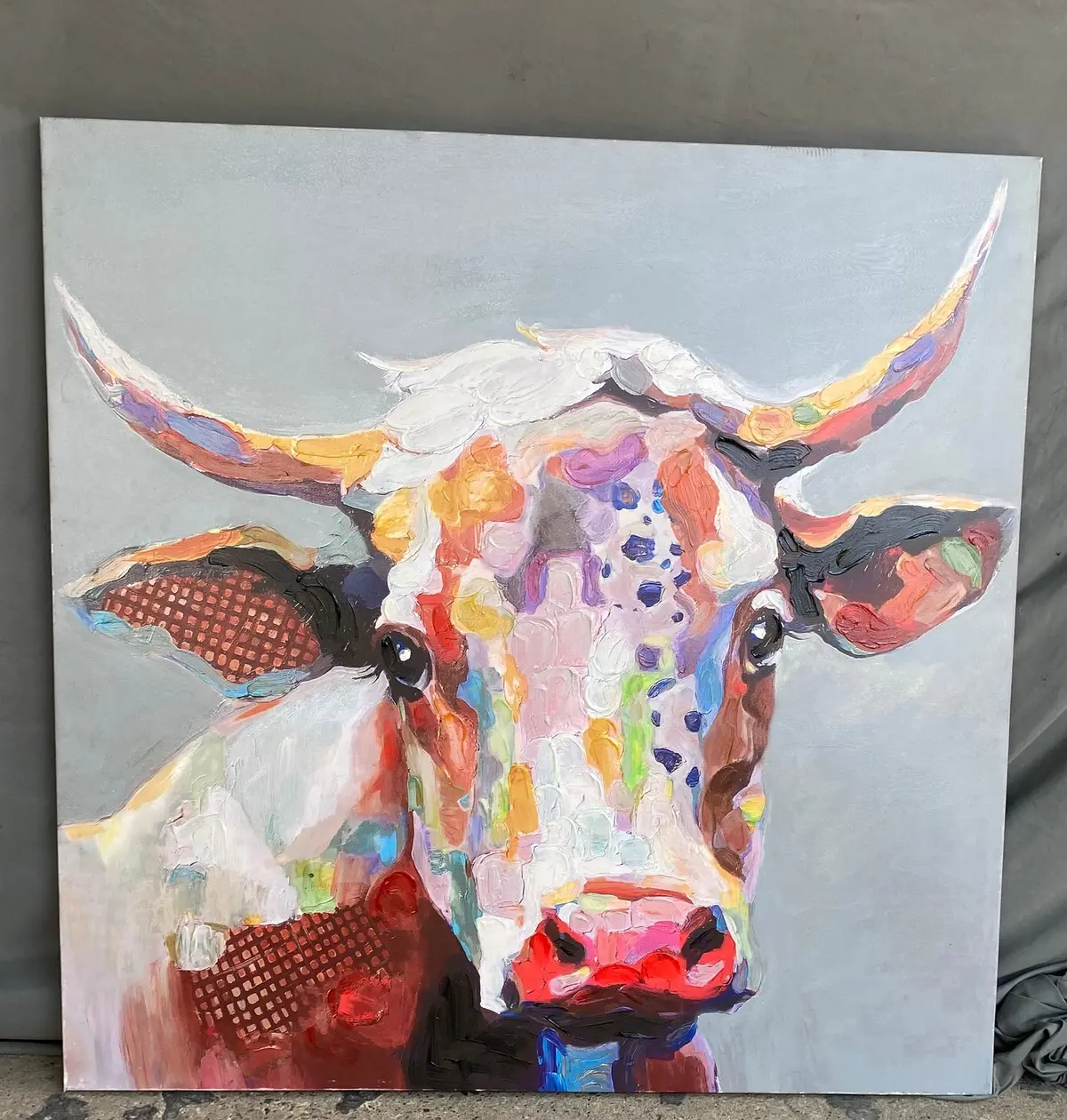 Longhorn Giclee Print On Canvas 1