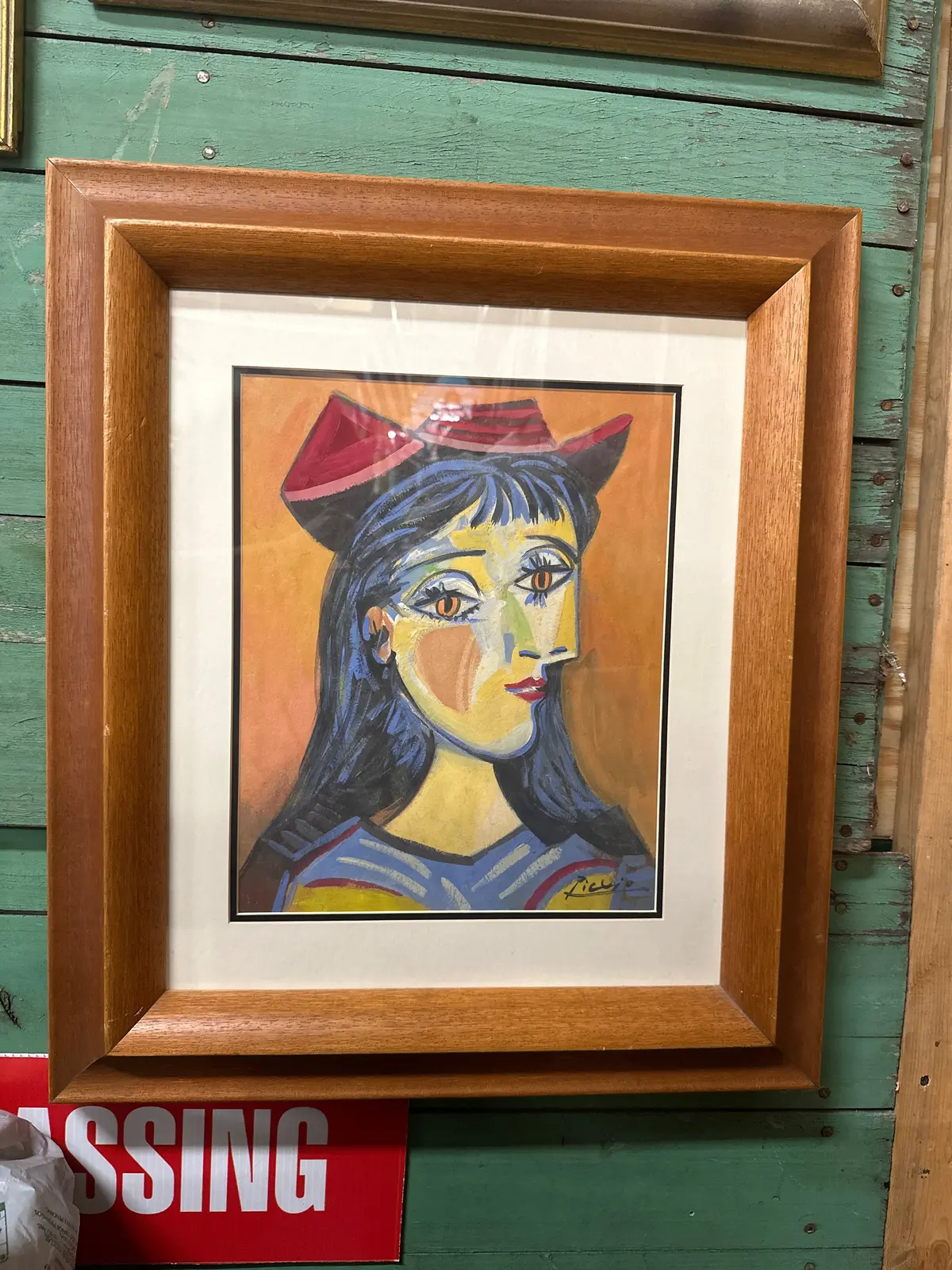Signed Picasso Water Color-Not Authenticated 1