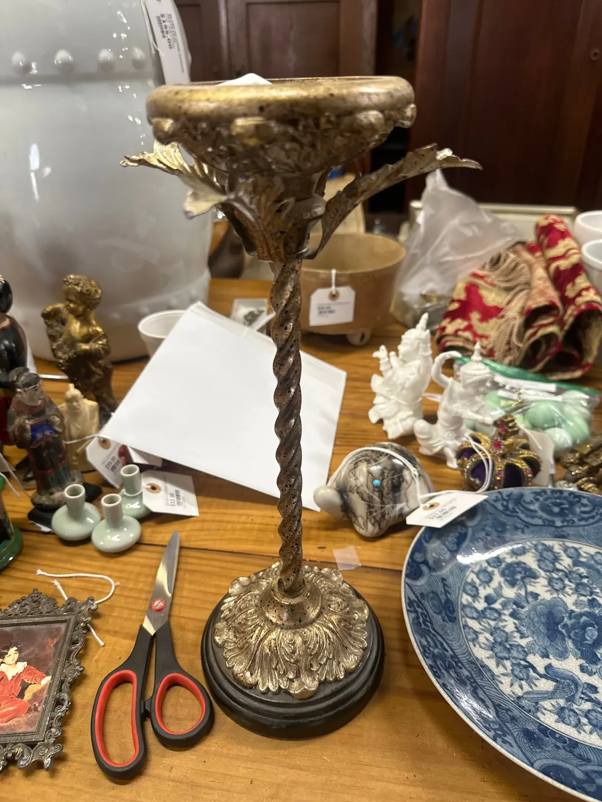 Silver And Black Candle Stand 1