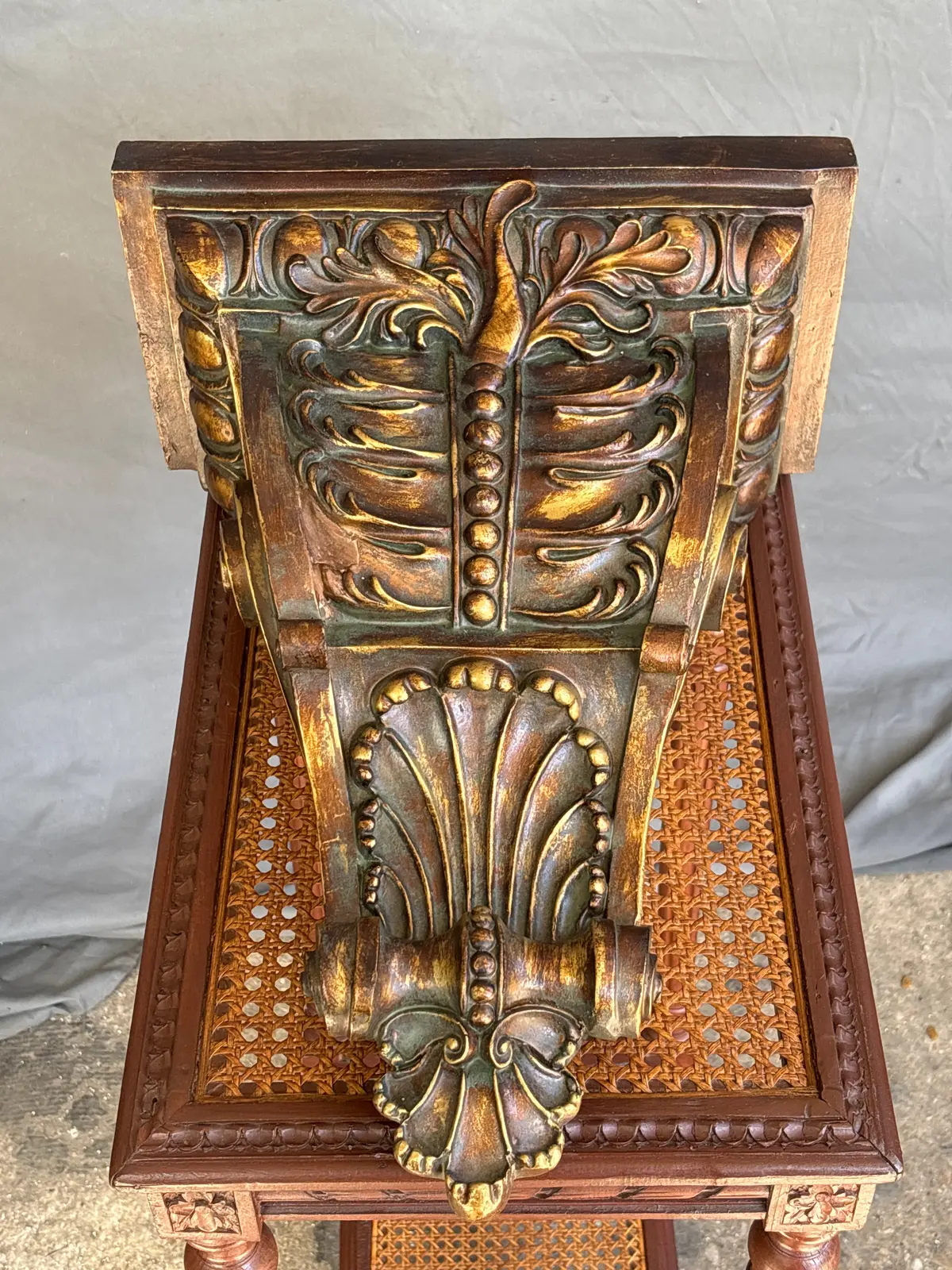 Ornate Gilt Corbel With Green Hue 1