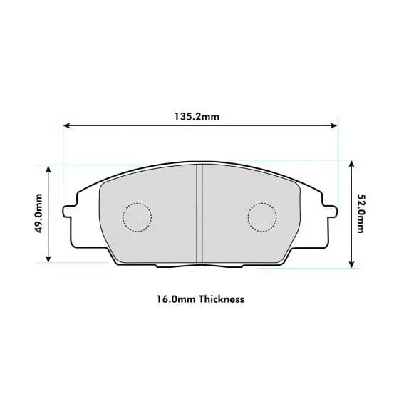 Pbs Front Performance Brake Pads Honda Civic Ep3 1