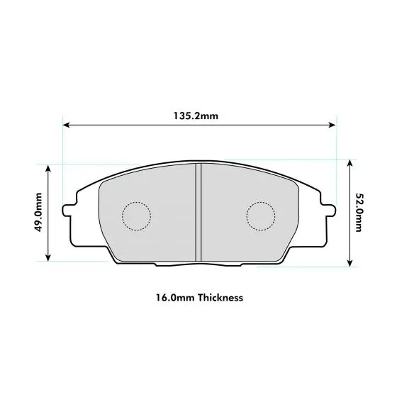 Pbs Honda S2000 Front Performance Brake Pads 1