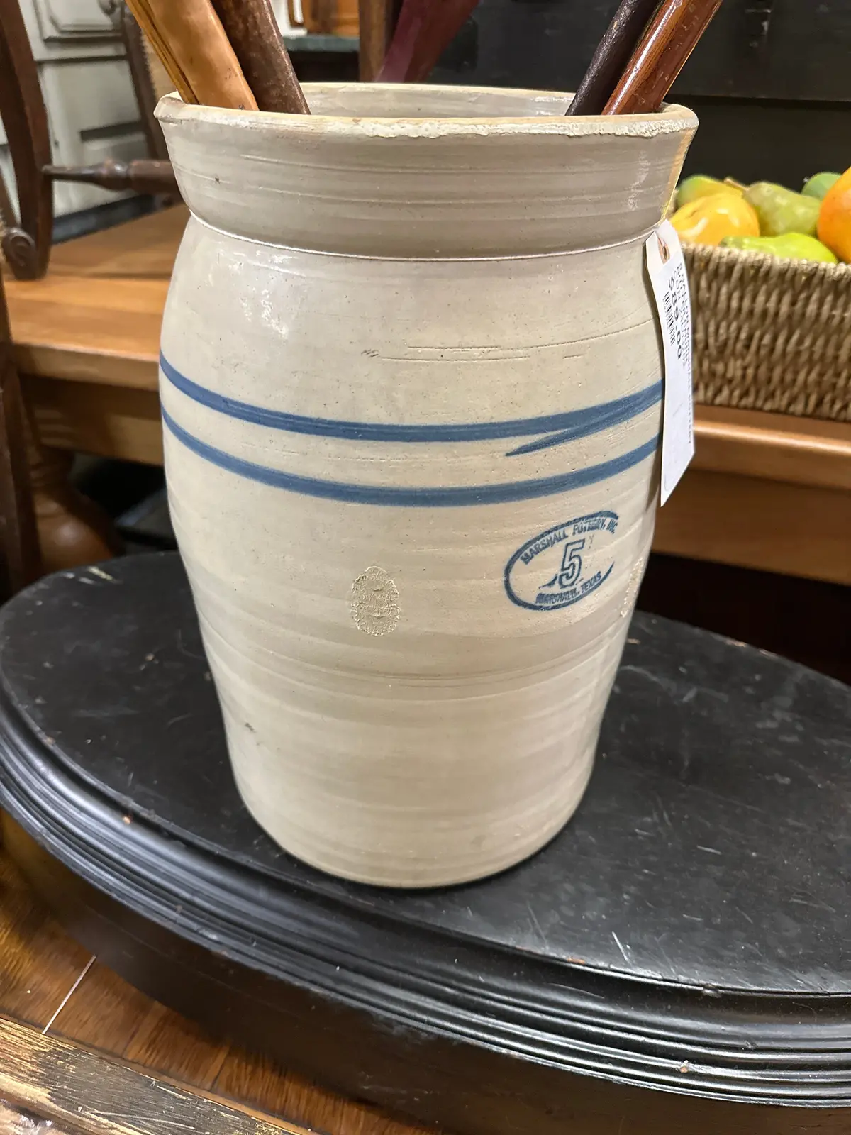 5 Gallon Marshall Pottery Butter Churn 1