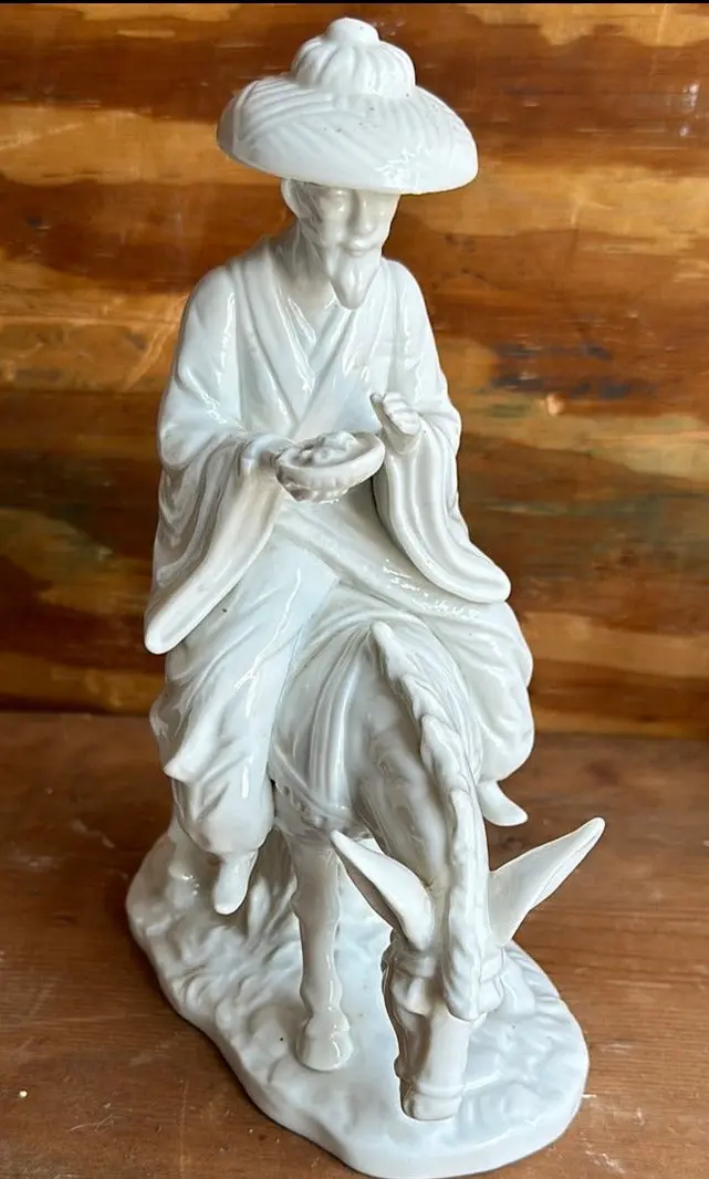 Blanc De Chen Asian Man On Burro 1