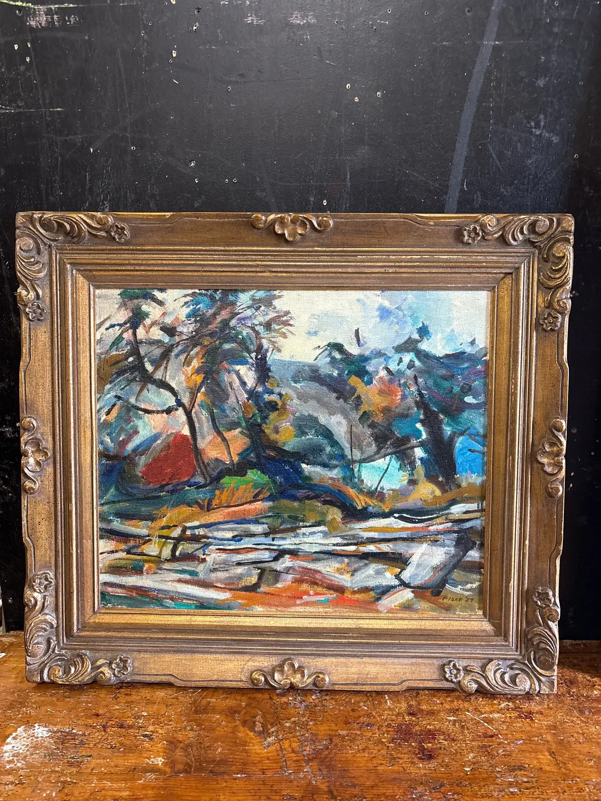 Vibrant Absteract Painting Of Tress 1