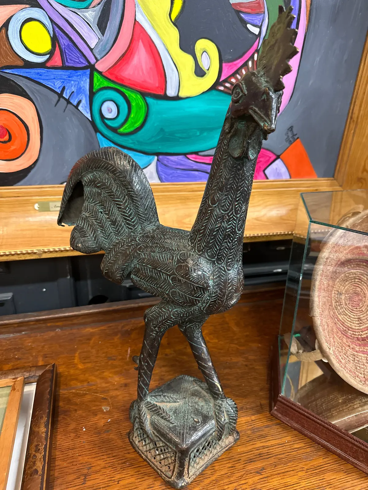 Benin Bronze Rooster 1