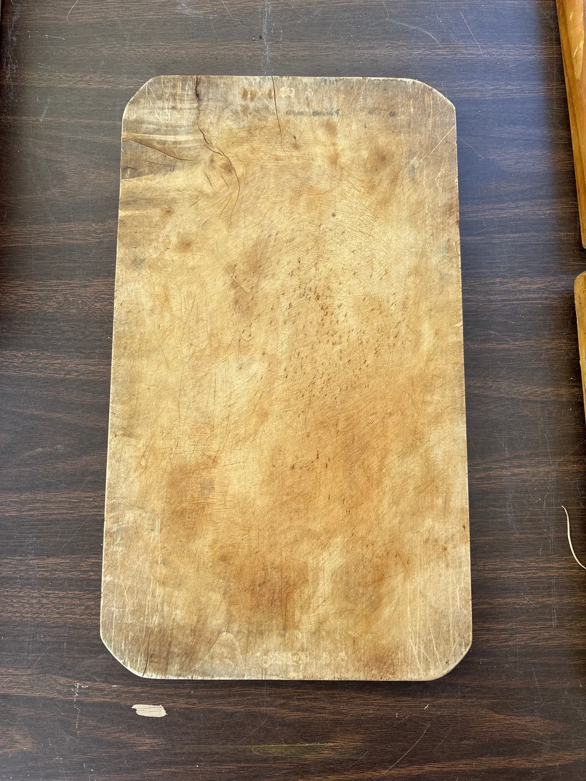 Maple Wood Cutting Board With Canted Corner 1