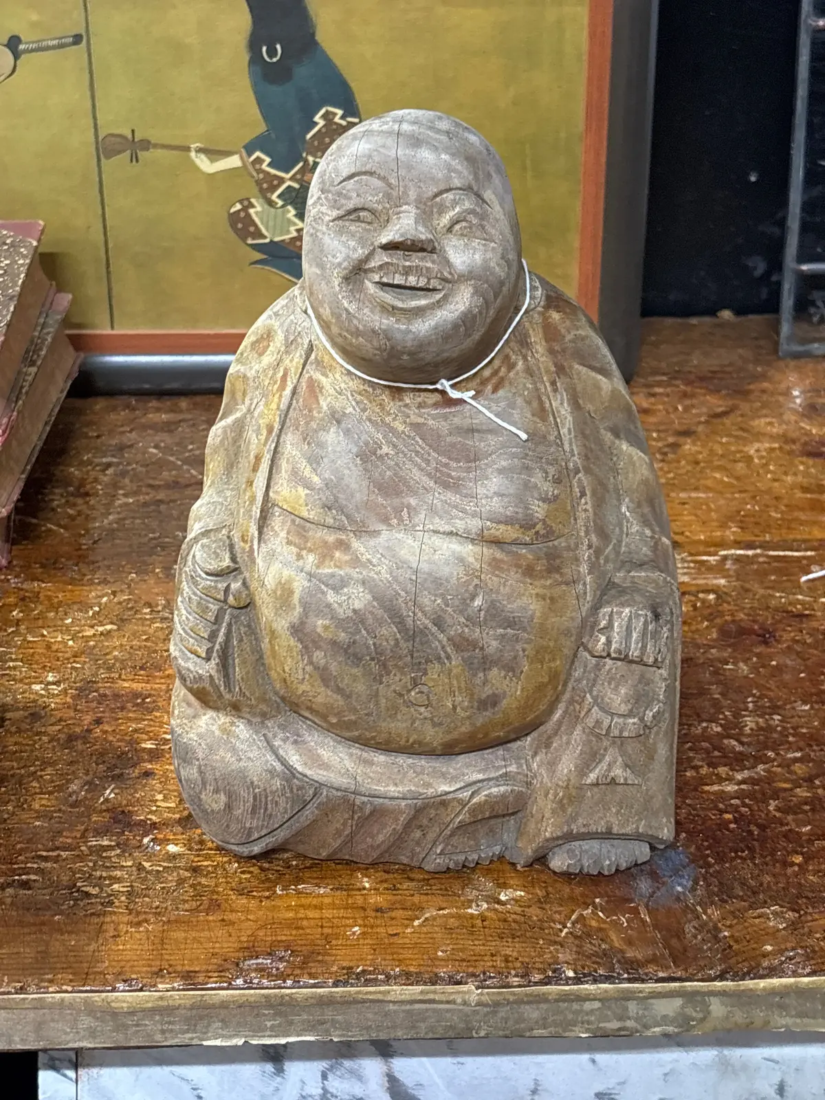 Wood Hotai Buddha 1