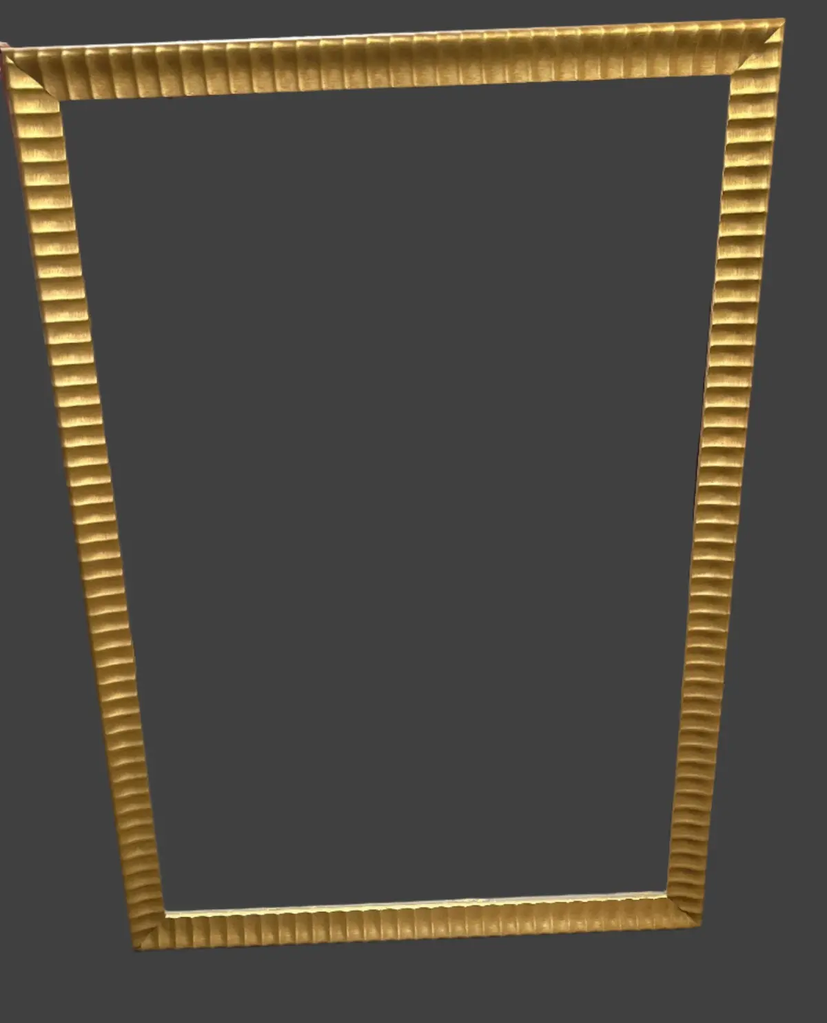 Large Gold Ribbed Frame 1