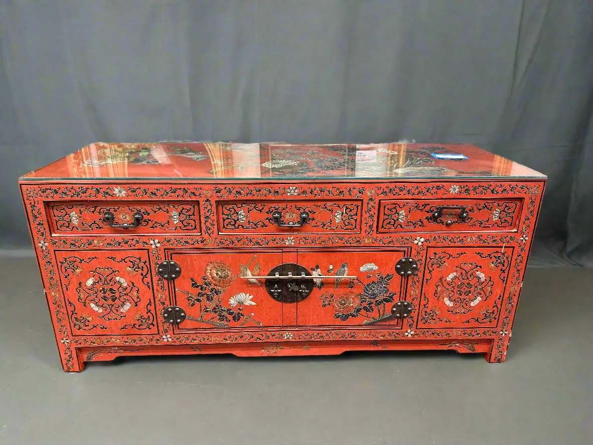 Painted Chinese Chest Coffee Table 1