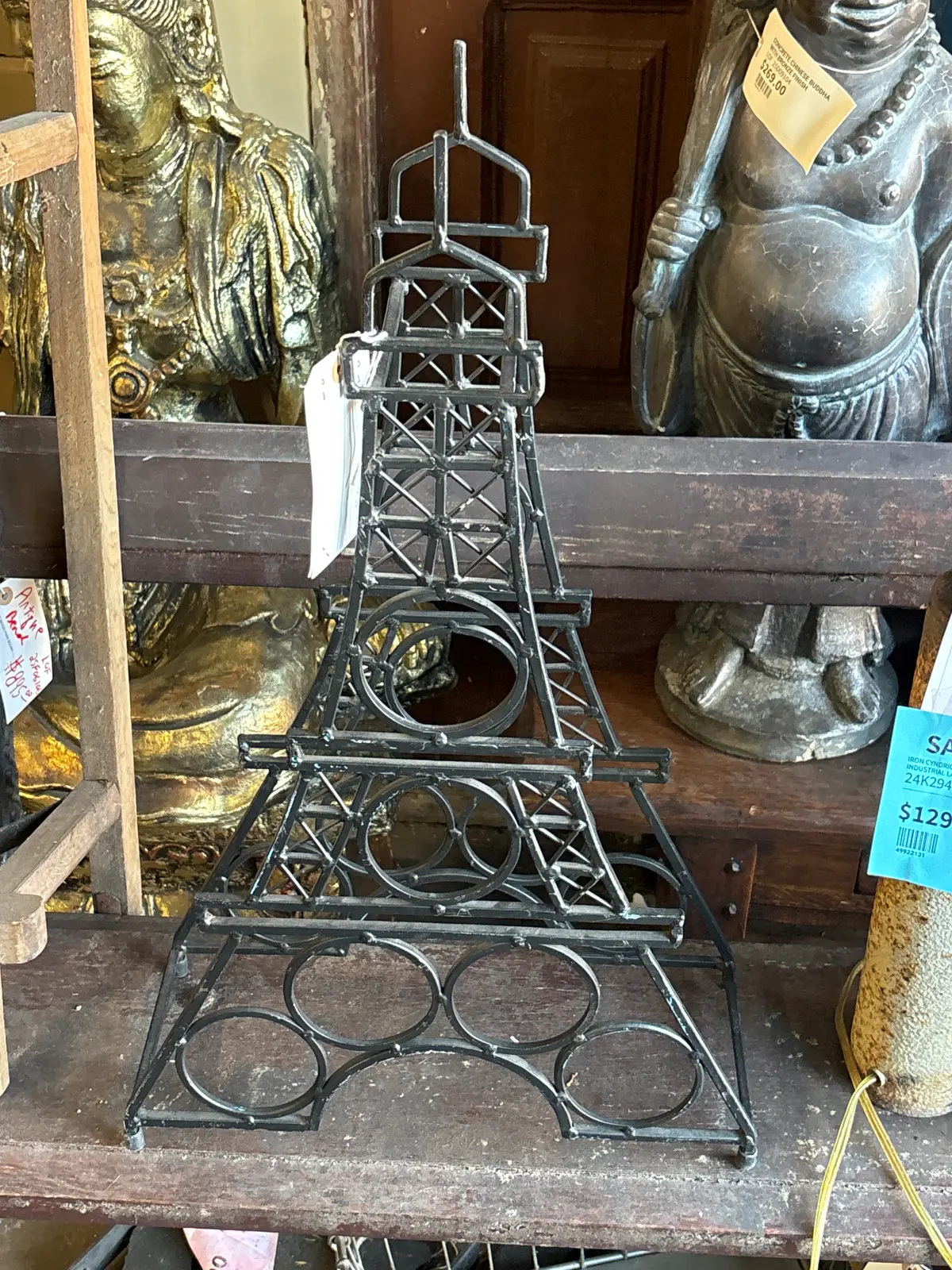 Iron Eiffel Tower Wine Rack 1