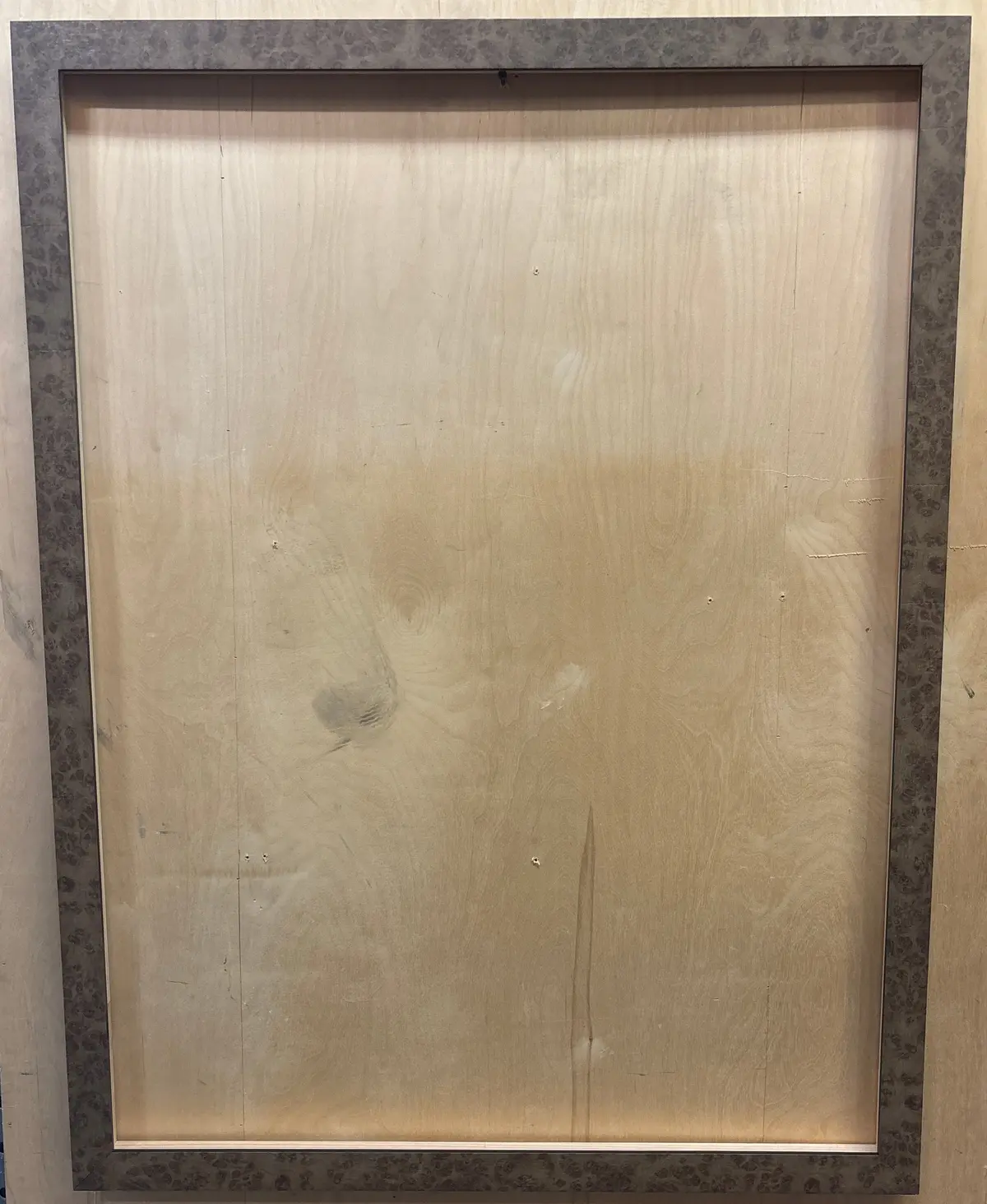 Large Thin Italian Burled Wood Frame 1