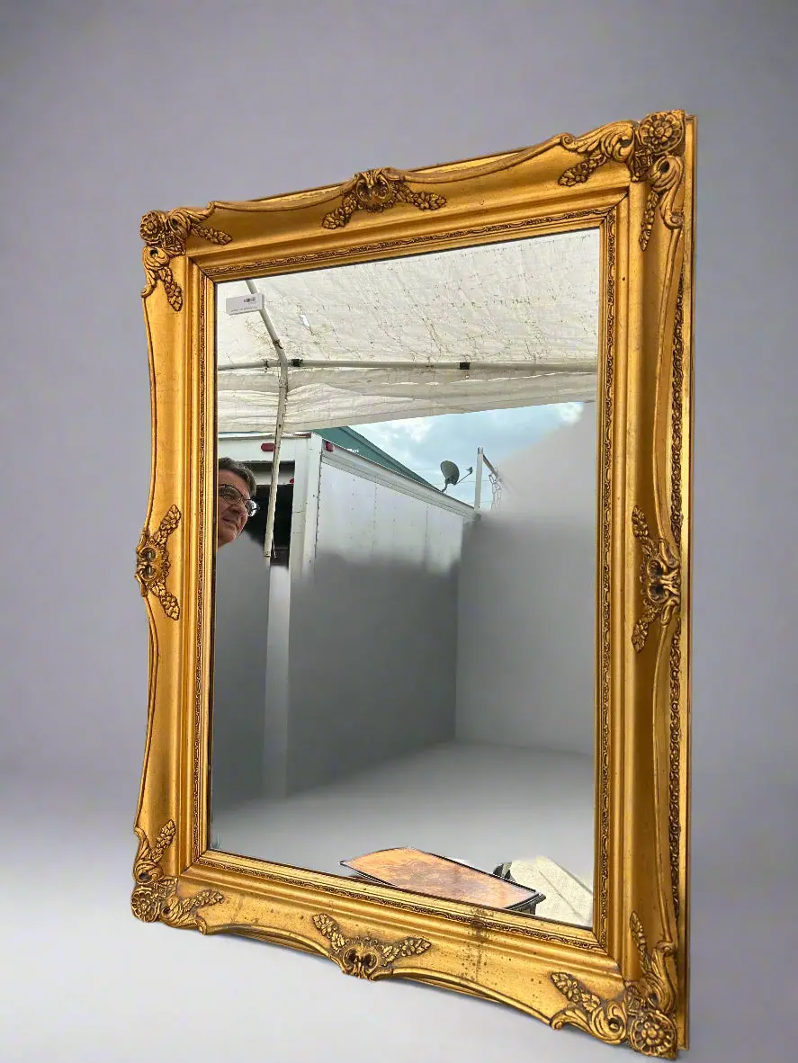 Rectangular Gilt Mirror 1