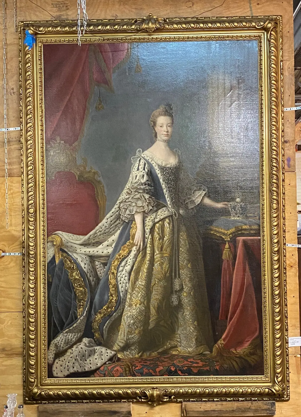 Queen With Fur Robe Oil Painting 1