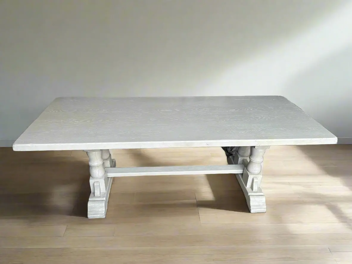 Grey Painted Oak Farm Table 1