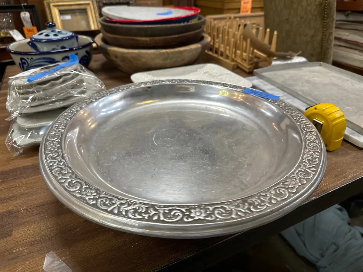 Silverplate Dish With Lazy Susan Action 1