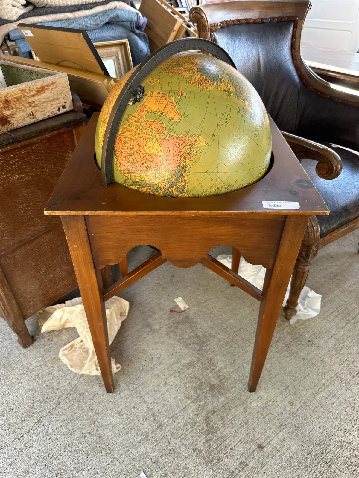 Antique Globe On Stand 1