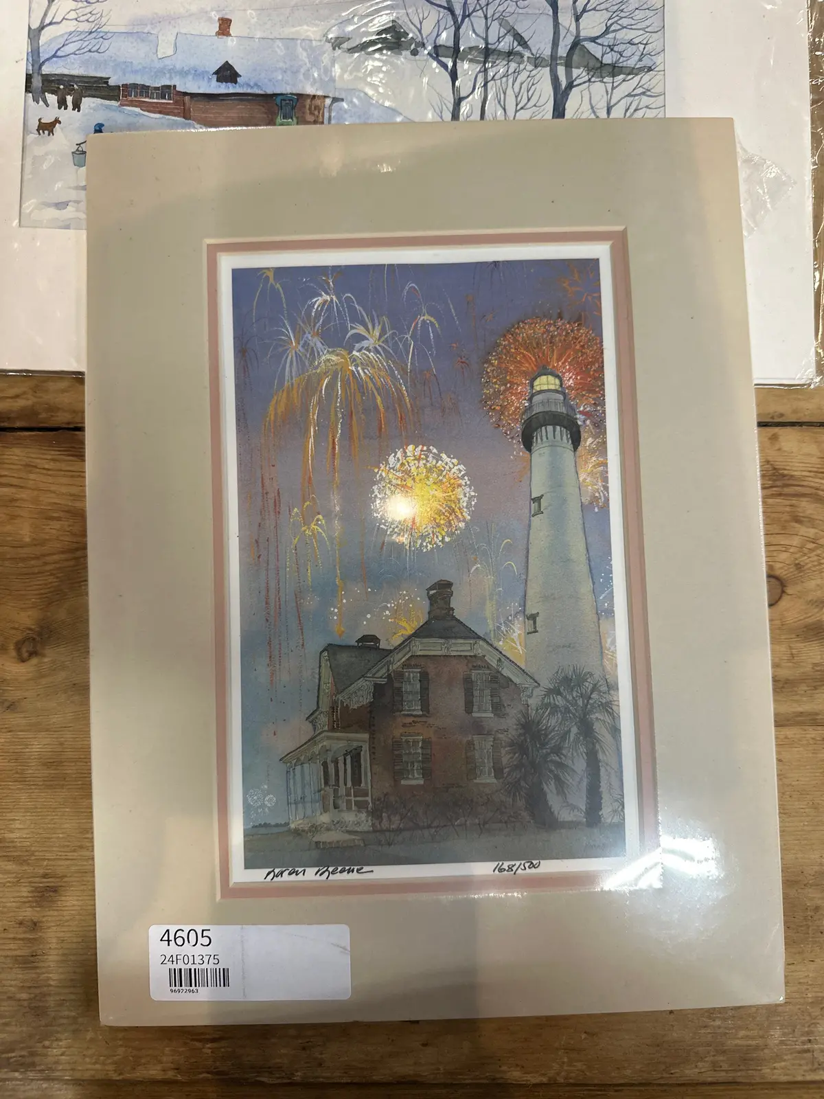 Small Unframed Lighthouse Print 1