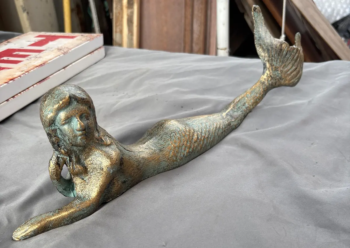 Iron Reclining Mermaid 1 Of 4 1