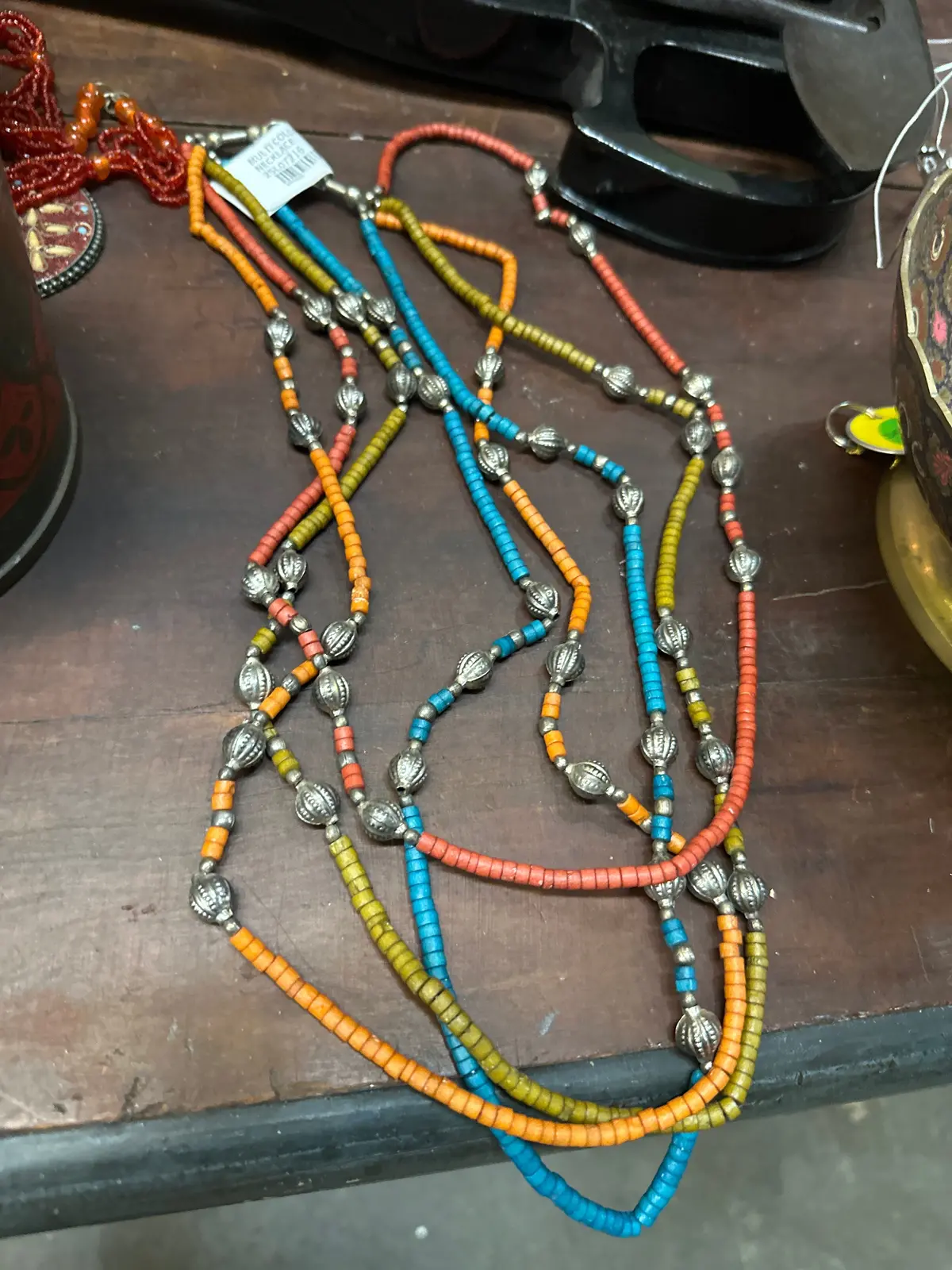 Multi Color Beaded Necklace 1