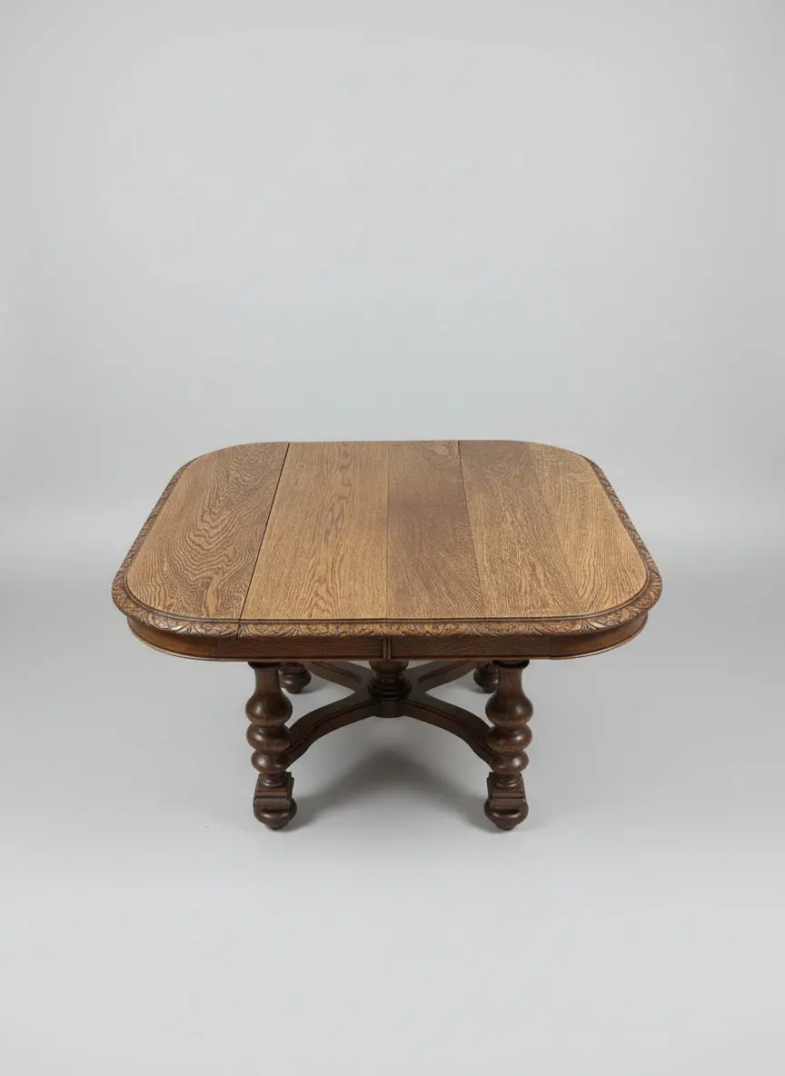 Small Oak Barley Twist Henri Ii Breakfast Table 1