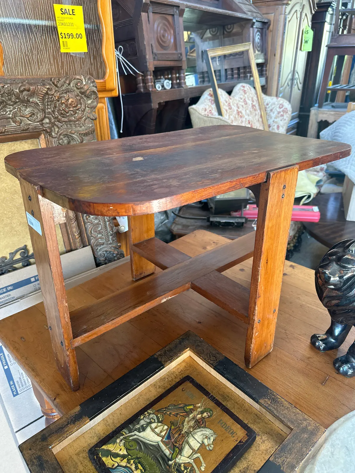 1940'S Rustic Side Table 1