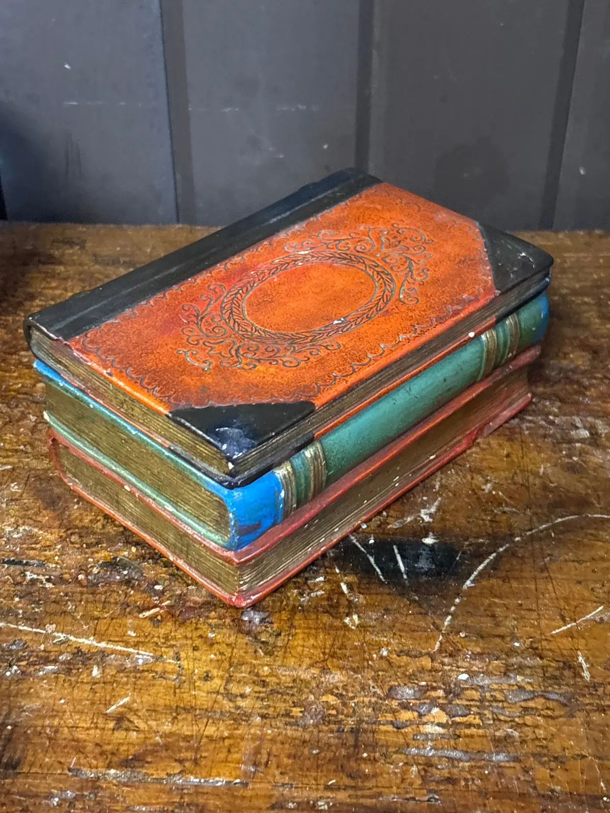 Small Composition Hidden Compartment Book Stack - As Found 1