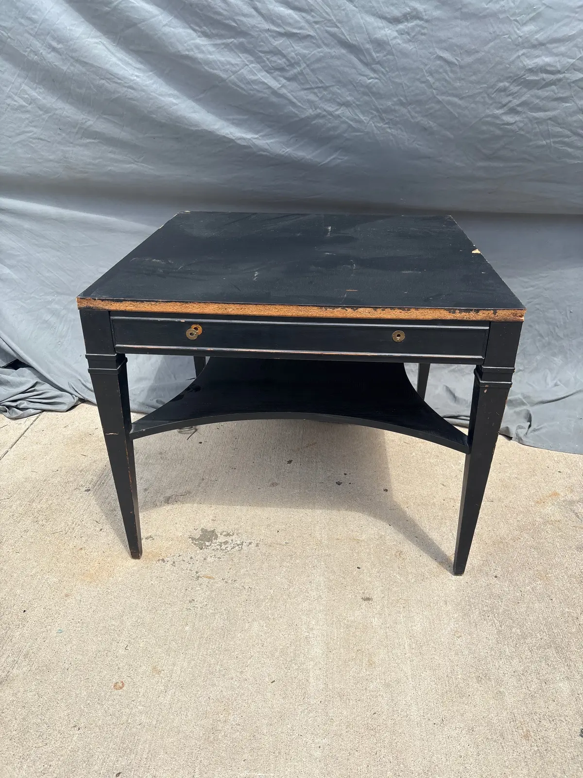 Black Mid Century Side Table - As Found 1