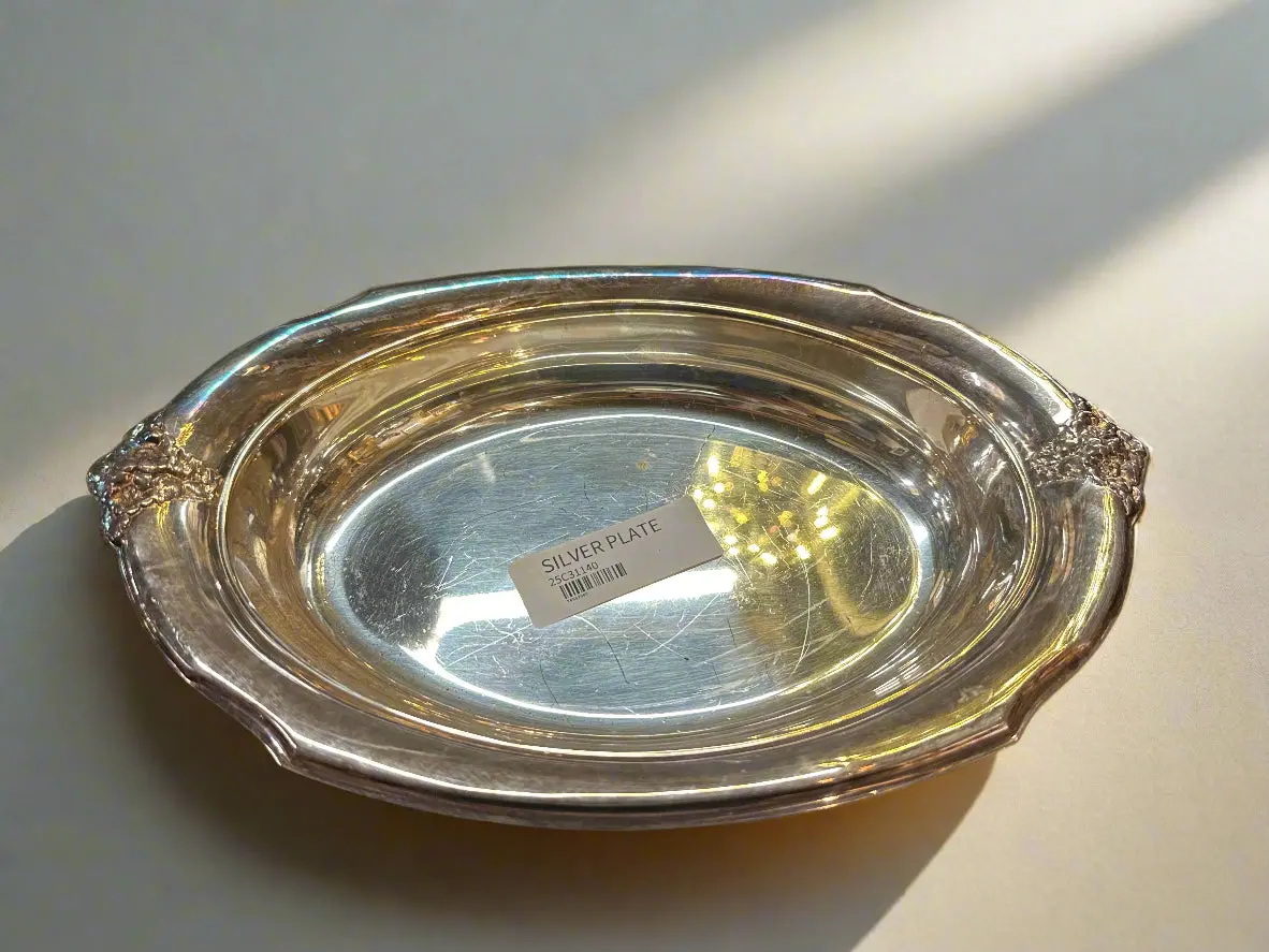 Silver Plate Oval Dish 1