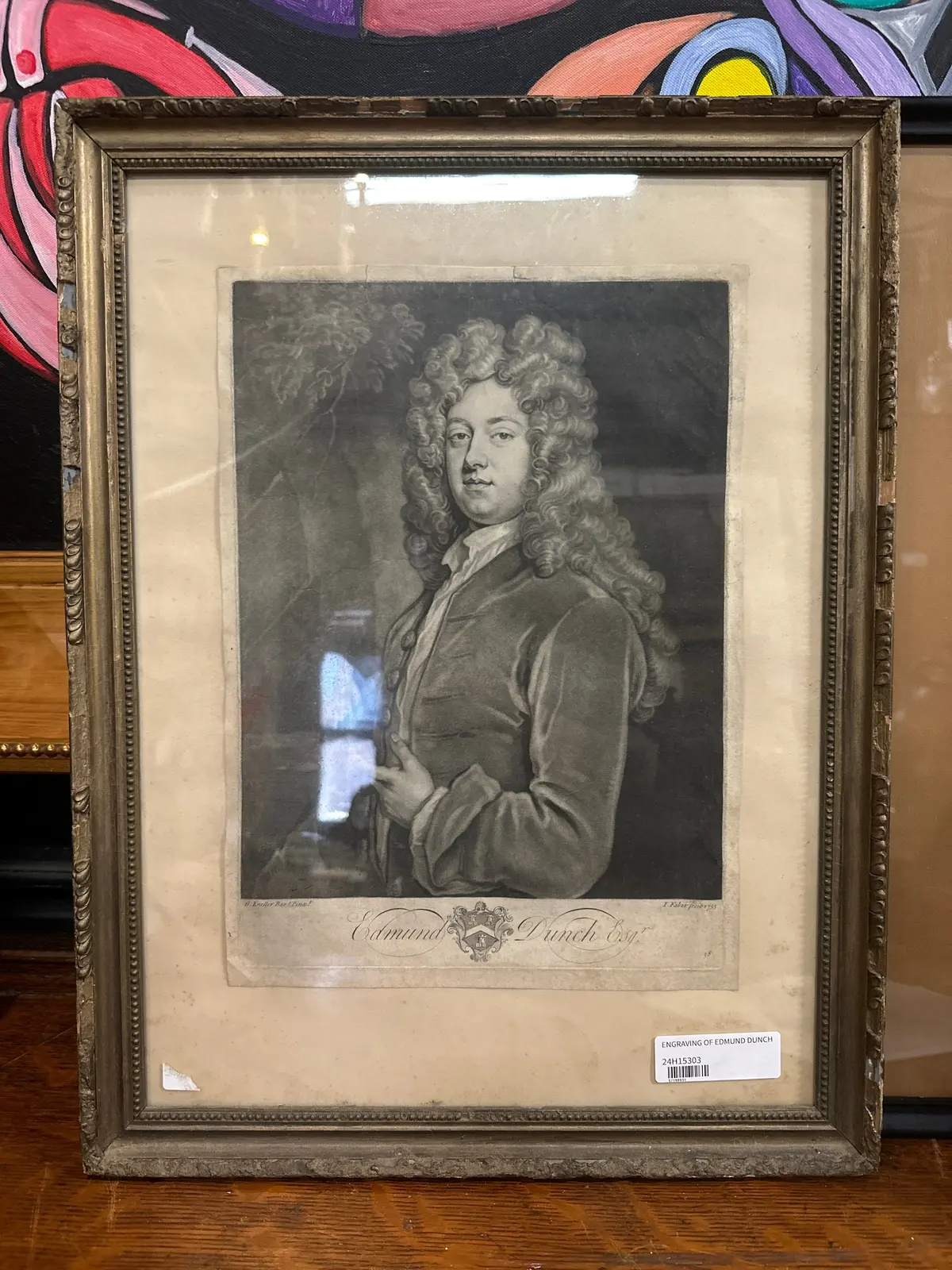 Engraving Of Edmund Dunch 1