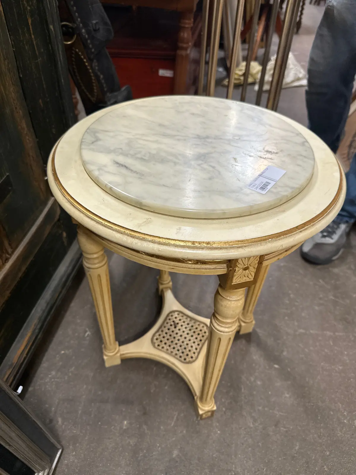 Small Louis Xvi Marble Top Table 1