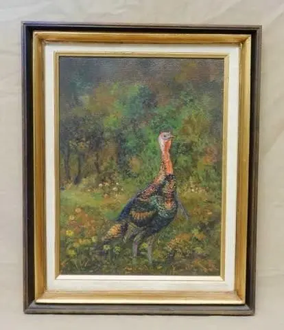 Impressionist Oil Painting Of A Wild Turkey 1