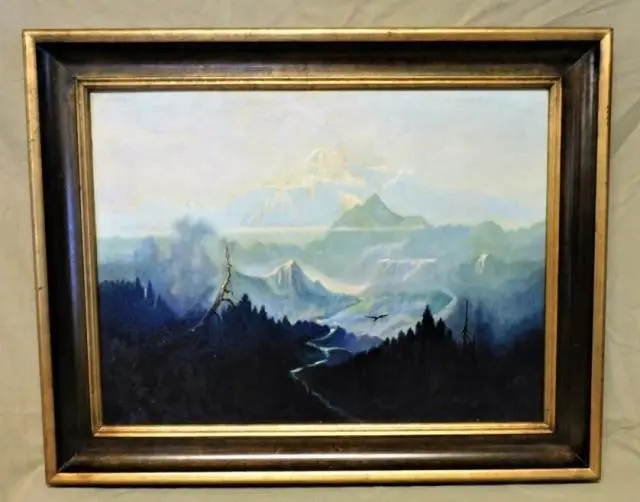 Mountain Landscape Oil Painting On Board 1