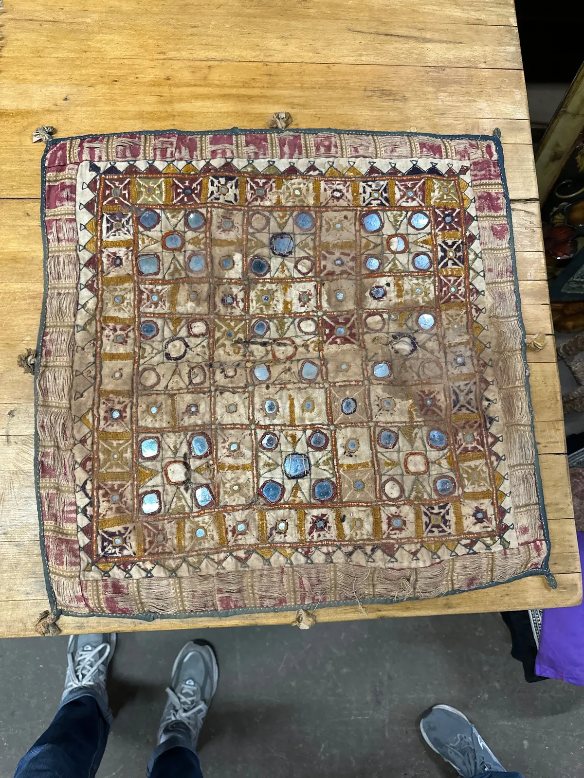 Large Textile With Mirrors 1